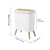 Press Type Trash Can Dustbin Garbage Bin