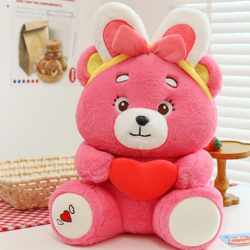 

Милая кукла-медвежонок Фили, плюшевая игрушка, кукла для сна в кровати для девочки, кукла с теплым сердцем, сопровождающая детей, рождественские подарки 35cm（0.3kg）