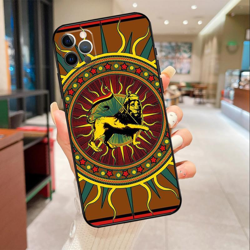 

Rastafarian Lion Phone Case For iPhone 17 16 15 14 13 11 12 Pro Max mini 16 Plus 16e 17 Air Protective Cover iPhone 16Pro MAX