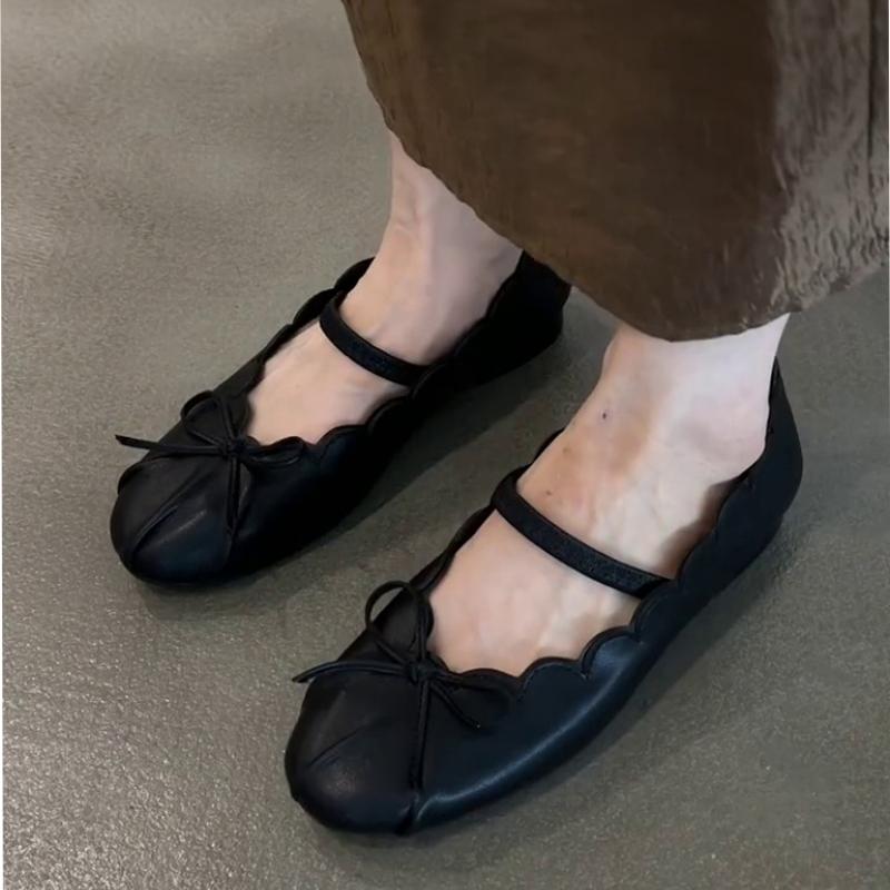 Bow Women Loafers Shoes Flats Shallow Soft Sport Shoes Autumn Sneakers 2025 New Trend Dress Designer Chaussure Femme
