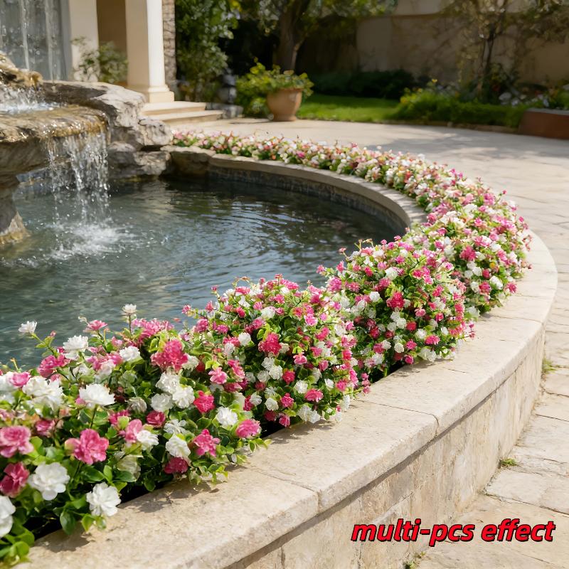 1Pcs Indoor Outdoor Eucalyptus Camellia Flower High Resistance to Fading for Long-term Use