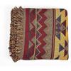 Large Plaid Blanket Cotton Knitted Jacquard Bohemian Soft Washable for Sofa Armchair Bedroom (130 * 180CM, Geometric)