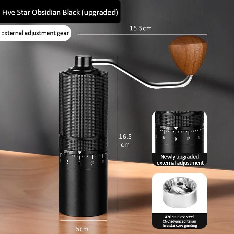 Manual Coffee Grinder Portable Adjustable Espresso Spice Pepper Mill Stainless Coffee Bean Grinder Kitchen Tool Coffee Accessory