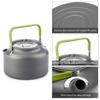 0.8L/1.2L/1.6L Outdoor Camping Kettle Aluminum Tea Kettle Coffee Pot with Carry Bag