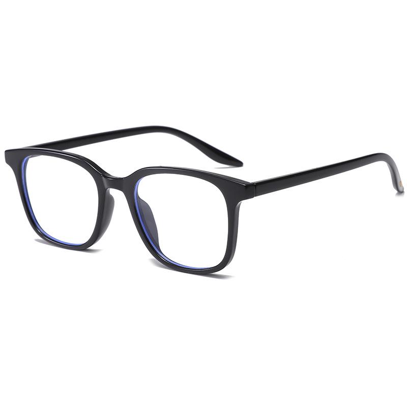 Unisex Ultralight Square Anti-Blue Light Glasses Frame, Non-Prescription with Myopia Lens Option