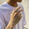 Men's Ring Korean Fashion Ins Style National Trend National Style Ring Set Design Sense Street Ring