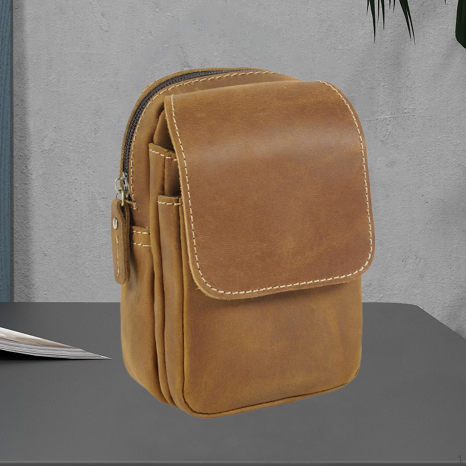 

Сумка-кошелек на пояс с петлей для ремня, универсальная спортивная модная стильная сумка для телефона коричневый