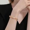 Fashion Peach Charm Bracelet Symbolizing Sweetness and Good Fortune Suitable for Youthful Women and Fashion Enthusiasts