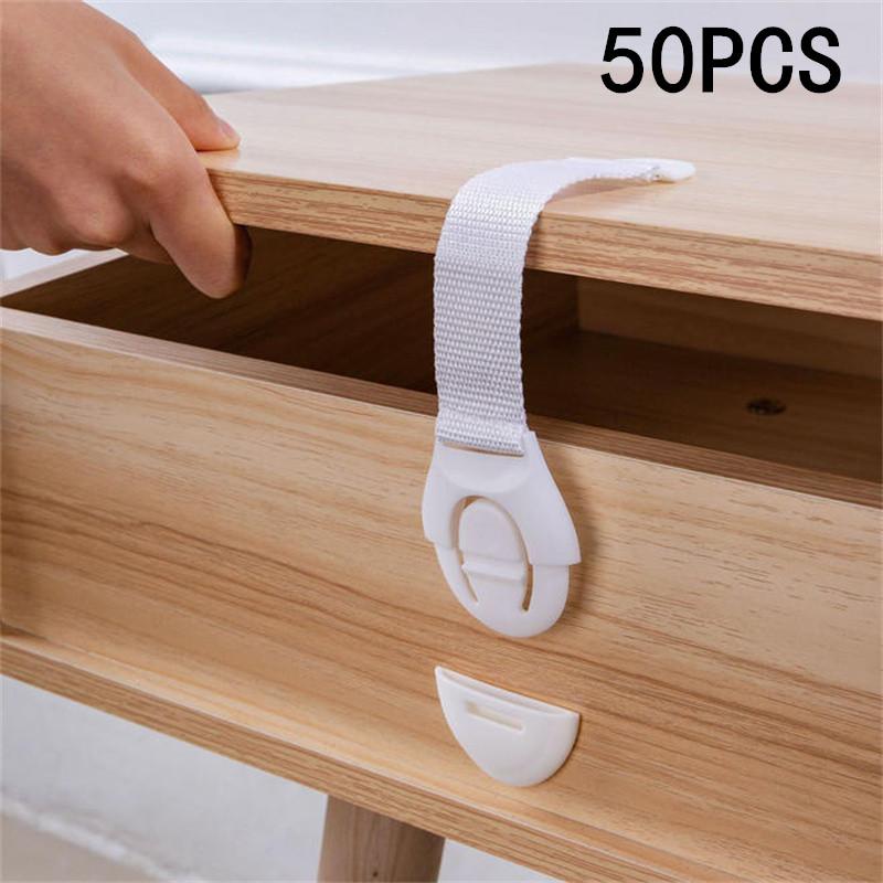 5/10/20/50pcs Kids Safety Door Lock Child Safety Cabinet Lock Baby Proof Security Protector Drawer Door Cabinet Lock Protection