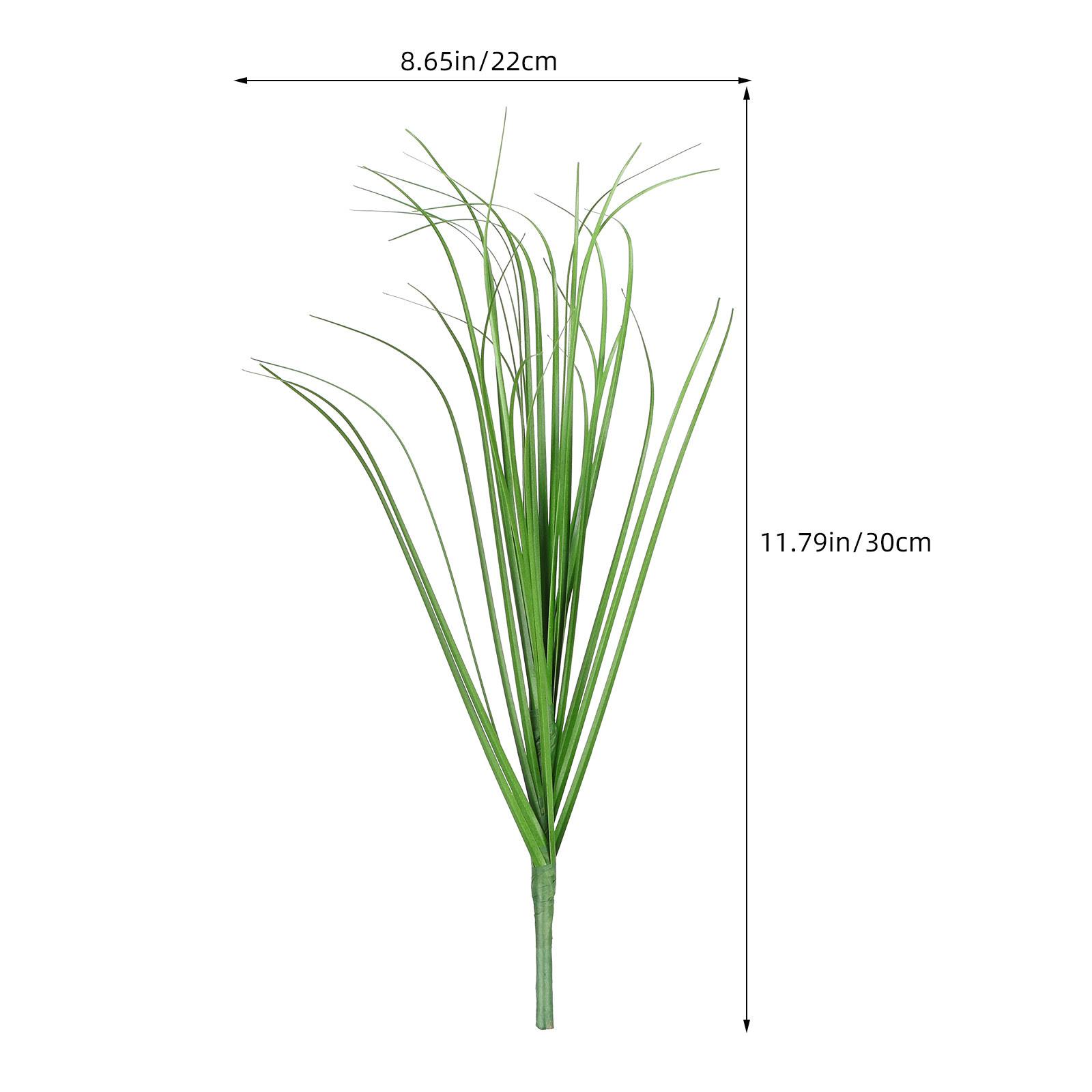 12 шт. Искусственная трава Реалистичная Искусственная трава Декор Для Фотосъемки Учебные пособия Домашний Декор Имитация Растения светло-зеленый
