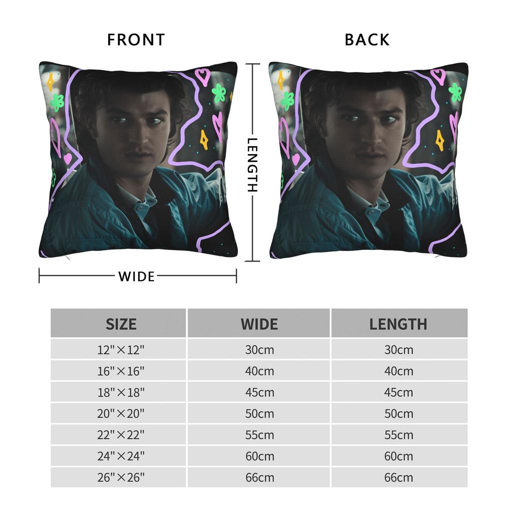 Steve Harrington Pillow Cover Soft Cushion Cover Vintage Pillow Case For Living Room Bed Chair