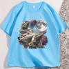 Funny Bearded Dragon T Shirts Casual Cotton Short Sleeve Tshirt Loose Round Neck Oversized Y2k Clothing High Qualty Tees