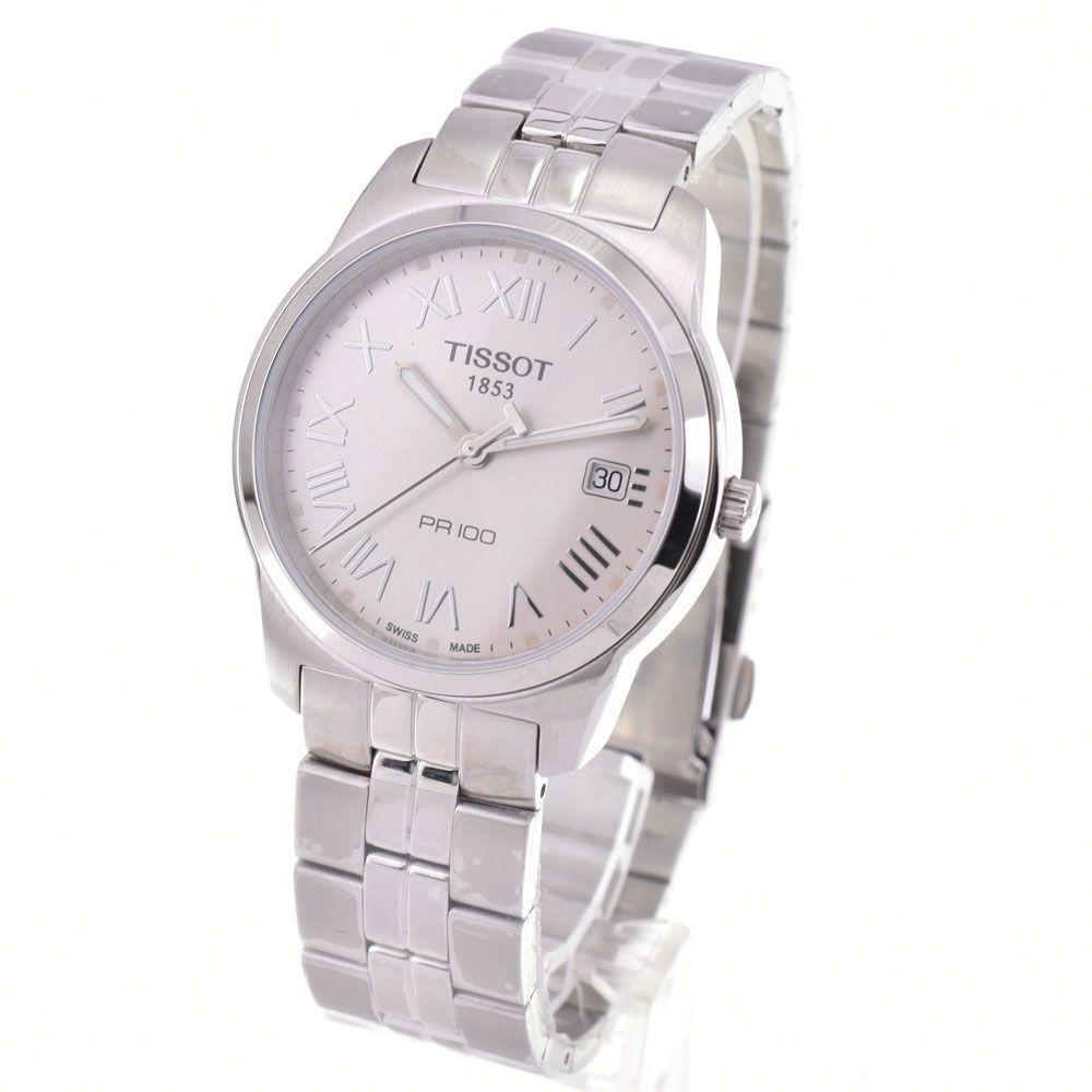 Used Price drop TISSOT T049.410.11.033.01 PR100 Date Quartz Men's Unused item Box and warranty included #143537