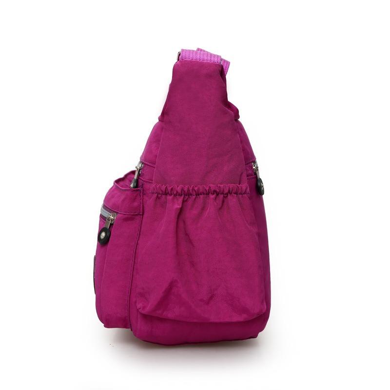 New Nylon Fabric Bag Women Shoulder Crossbody Bag Korean Casual Large Capacity Multi-Pocket Mom Bag