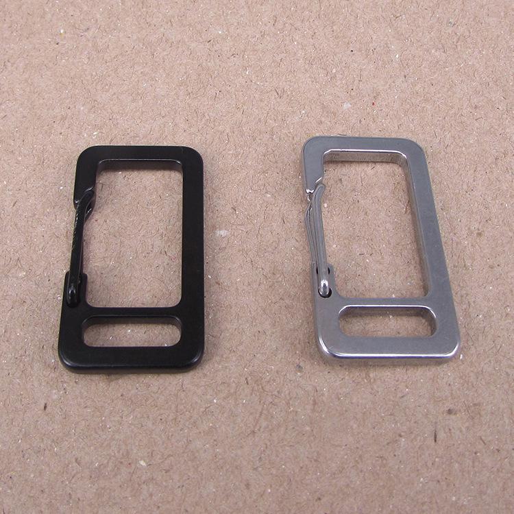 Multifunctional Stainless Steel Digital 6-Spring Hook Carabiner Snap Hook EDC S-hook. Silver
