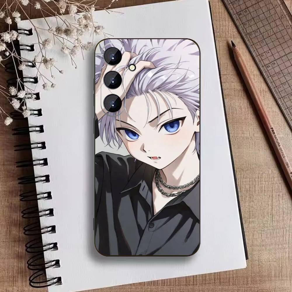 W-Killua Zoldyck H-Hunter X Hunter Phone Case For Samsung Galaxy A73,A21s,A22,A31,A52,A53,A71,A41Soft Black Shell
