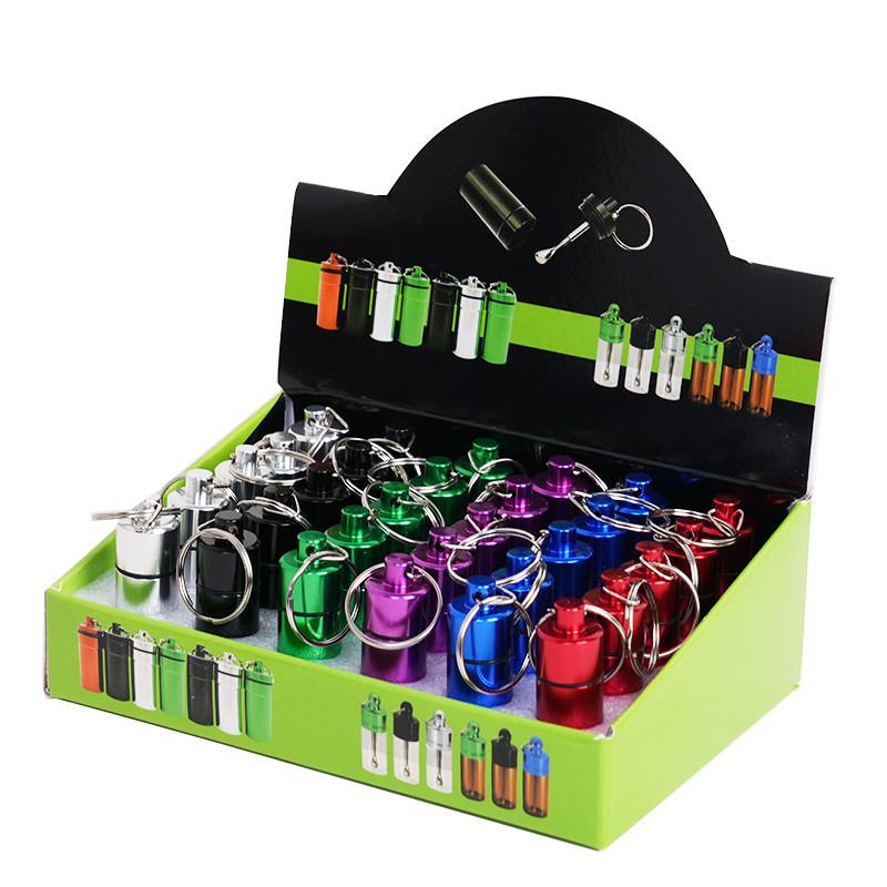 Slim Mix Color Metal Snuff Container