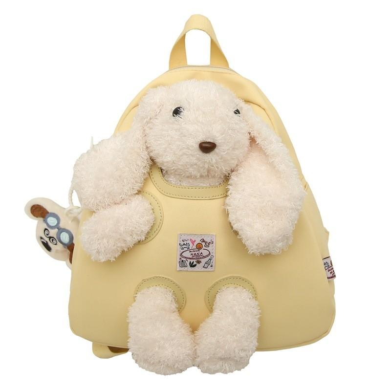 Cute Small Nylon Casual Backpack For School And Travel With Zipper Closure And Inner Phone Pocket