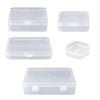 Square Transparent Storage Box Makeup Lipstick Cotton Swab Organization for Women Jewelry Cosmetics Collection  Red