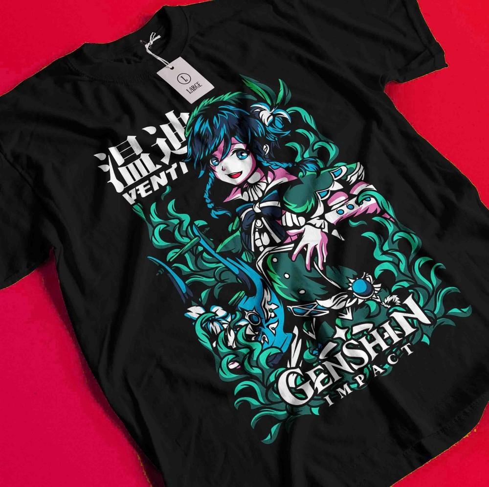 Genshin Impact T-Shirt Xiao Tshirt Gorou Shirt Raiden Shogun Tee Klee Tao Nahida BB1034