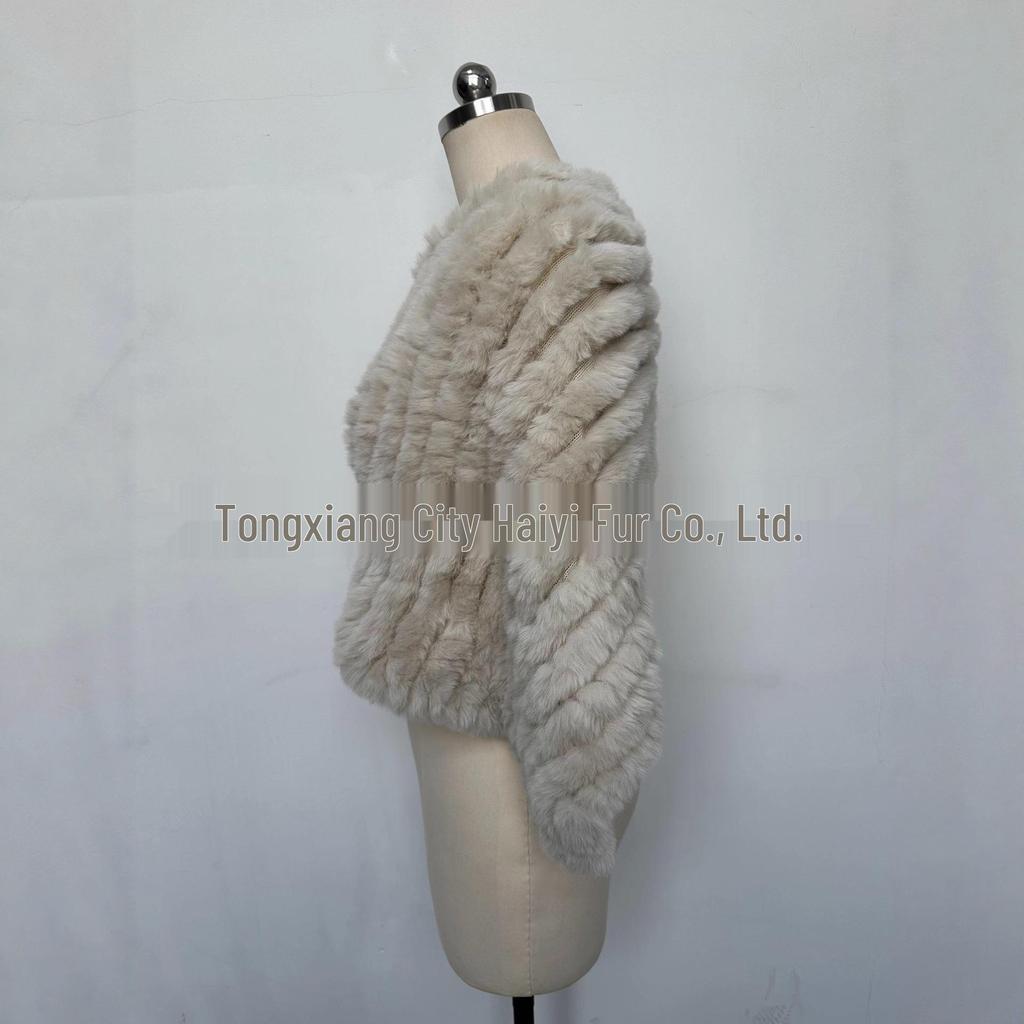 Eco-Friendly Women's Faux Fur Warm Cape Shawl