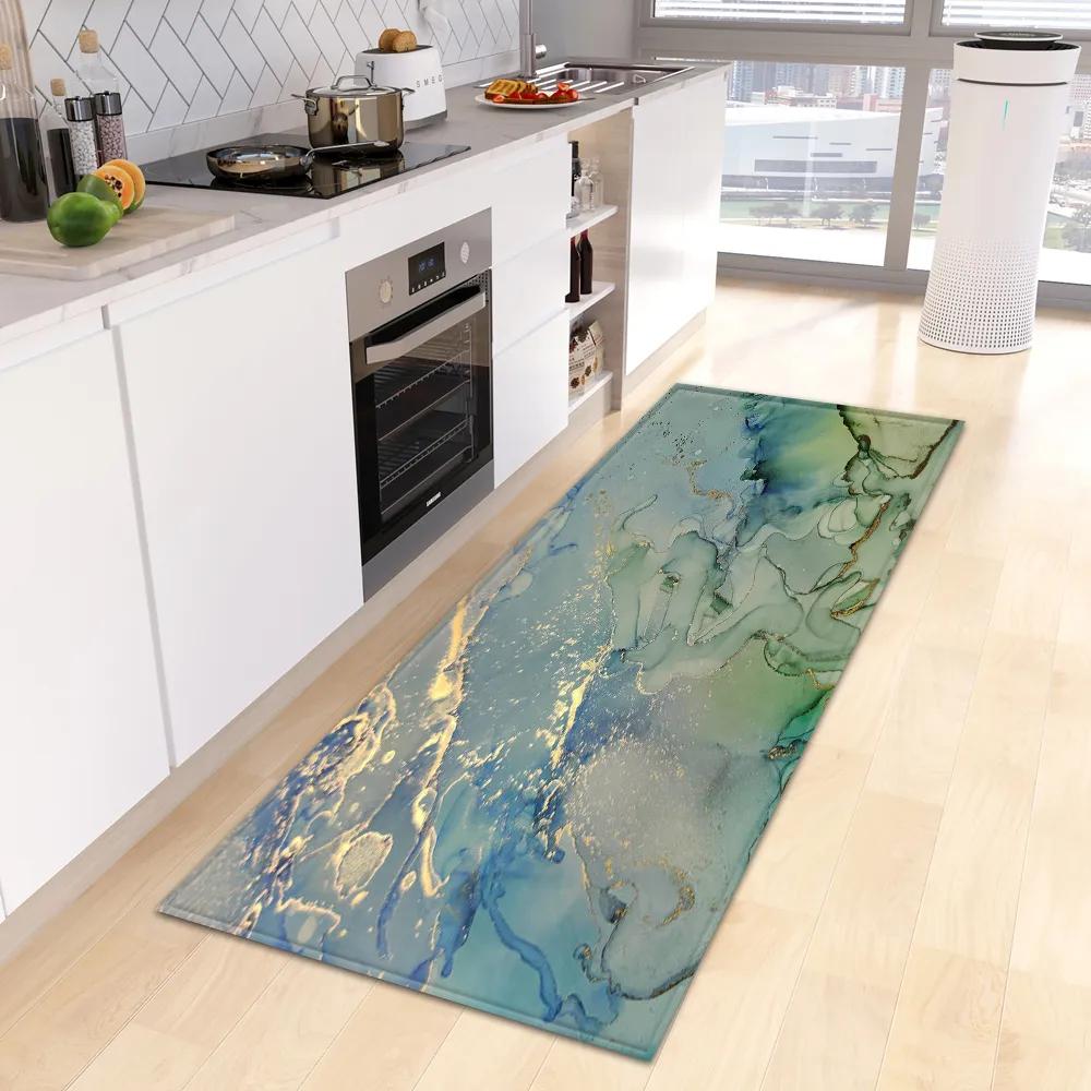 Entrance Doormat Kitchen Carpet Bedroom Floor Balcony Decoration Long Rug Custom Made Home Bath Door Hallway Anti-Slip Foot Mat