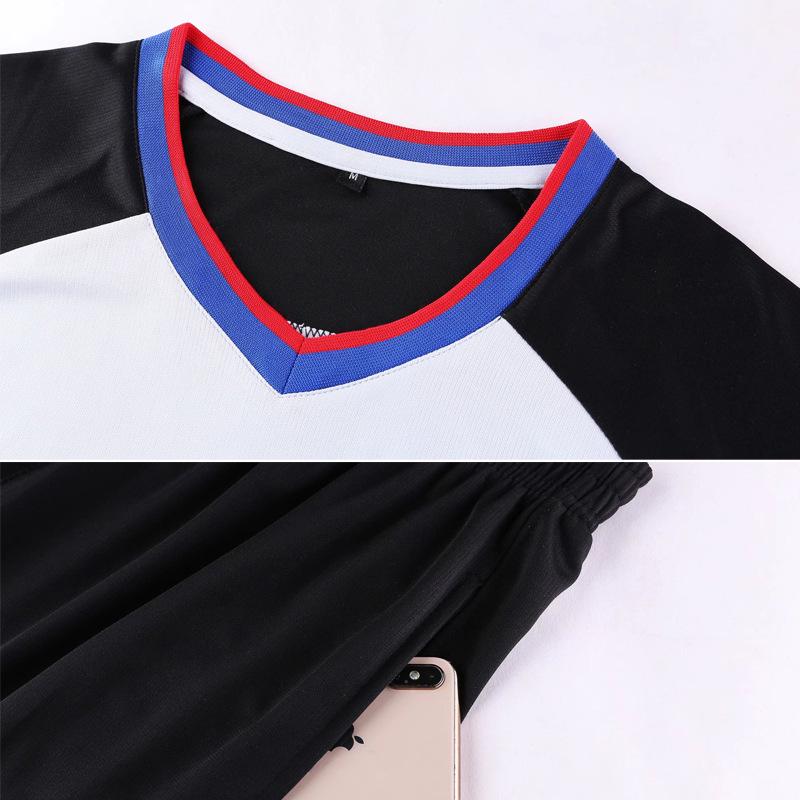 Unisex Basketball Referee Uniform: Short-Sleeved Top & Long Pants, Breathable Sports Attire