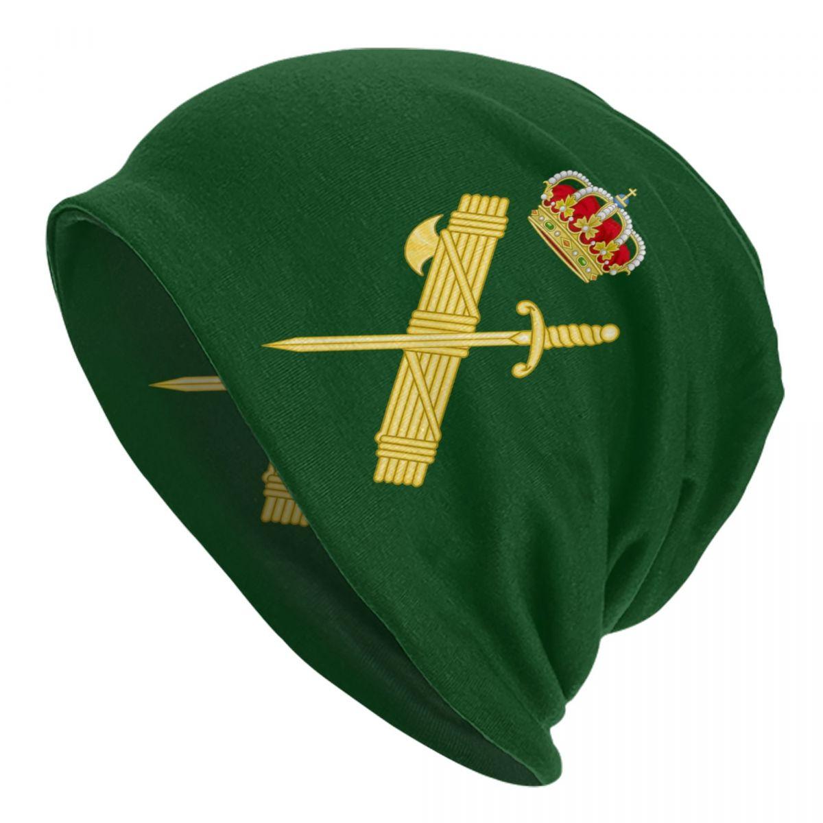 

Spanish Guard Civil Logo Bonnet Hat Hip Hop Street Spain Skullies Beanies Hats Unisex s Women s Warm Thermal Elastic Caps