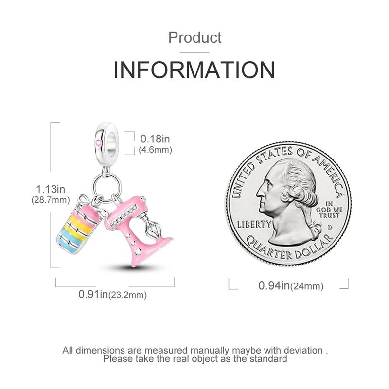 Genuine Charm Copper Colorful Macaron Baking Bead Fits Charm Plata Bracelet For Women Women Jewellery Crafting DoItYourself