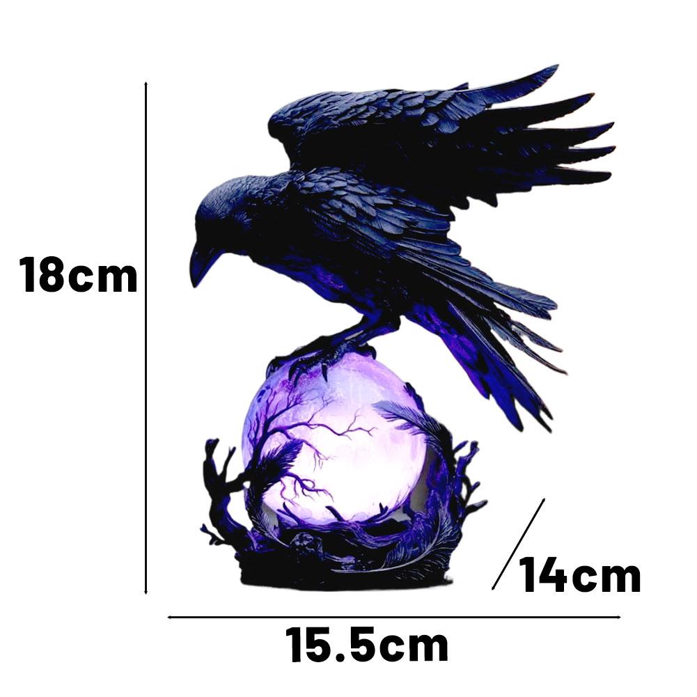 Eagle-shaped Glowing Ornament Resin Decorative Lamp Gothic-style Home Desktop Ambience Light Holiday Party Decoration