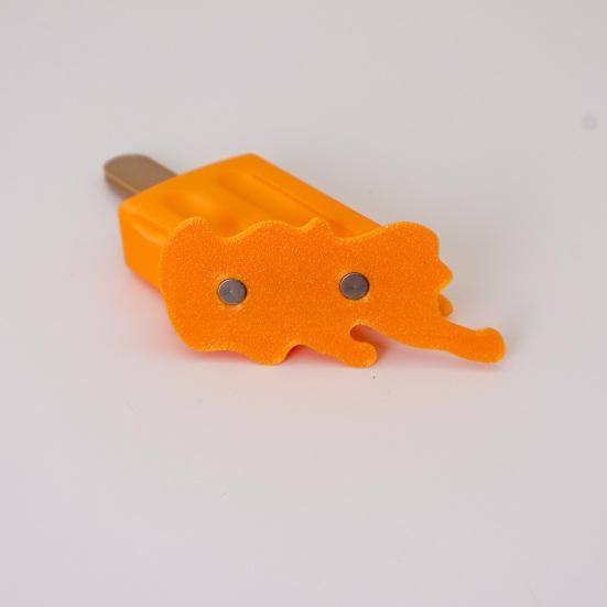 Schmelzendes Eiscreme Kühlschrankmagnet 3D Schmelzender Eisstiel Dekorative Kühlschrankmagnet Notizhalter für Zuhause Küche Büro