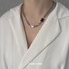 2024 Titanium Steel Square Necklace For Women Men Neutral Punk Collar NK Chain Choker  Korean Fashion Kpop Accessories