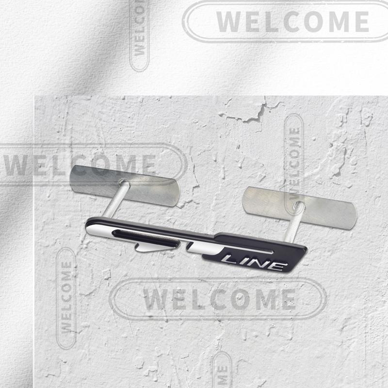 AIL1 3D Metalen GT Line Logo Auto Letter Embleem Grille Badge Sticker Kofferbak Decals Voor Kia Sportage Sorento K3 K5 K9 Styling Accessoires