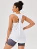 Women's Loose Tank Top Yoga Sets Breathable Quick Dry Sleeveless Workout Running Top