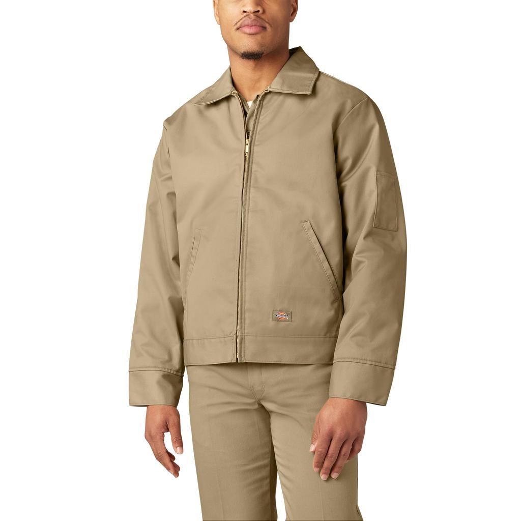 Dickies Men Insulated Eisenhower Front Zip Jacket Khaki XX-Large