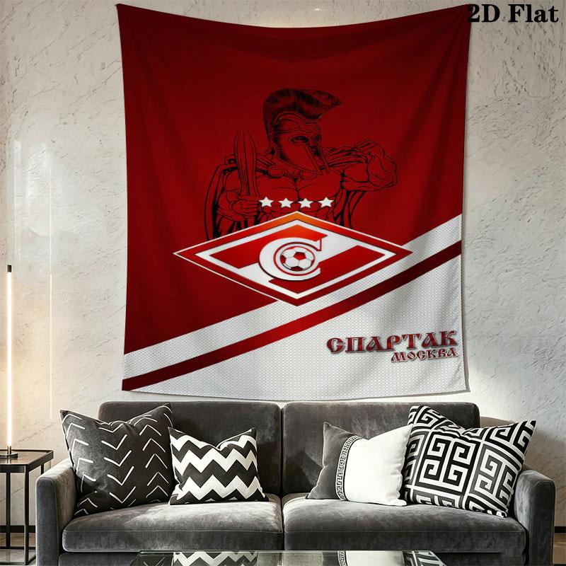 Spartak Moscow Champion Wall Hanging Printed Fabric Blanket Decorative Tapestries for Bedroom Living Room Home Decor