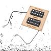6 Strings Ceramic Magnet Pickup Guitar Replacement Neck and Bridge Set of 2Pcs