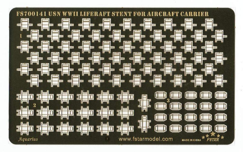 WWII US Navy Aircraft Carrier Liferaft Support Rack 1/700