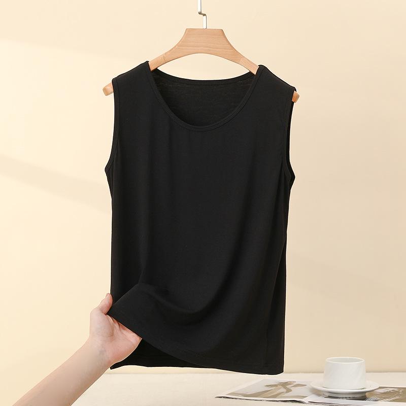 Modal Plus Size Women’s Sleeveless Camisole Vest – Spring/Summer Loose Fit