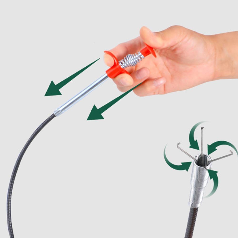 Grabberable Pick Up Drain Hair Cleaner Tool 4 Claw Design Drain Cleaner Stick  Sink Drain