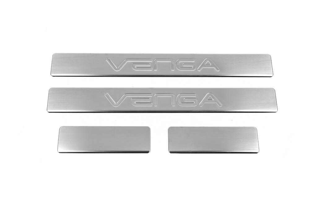 

Накладки на пороги OmsaLine (4 шт, нерж.) для Kia Venga