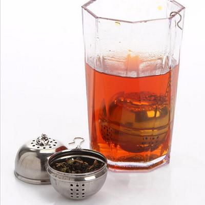 Edelstahl-Kugel-Teenetz, Filternetz/Haken, Duft für losen Tee, Heim- und Küchenbedarf