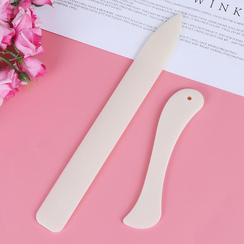 2Pcs DIY Leather Bone Folder Tools  Scoring Folding Creasing Trimmer
