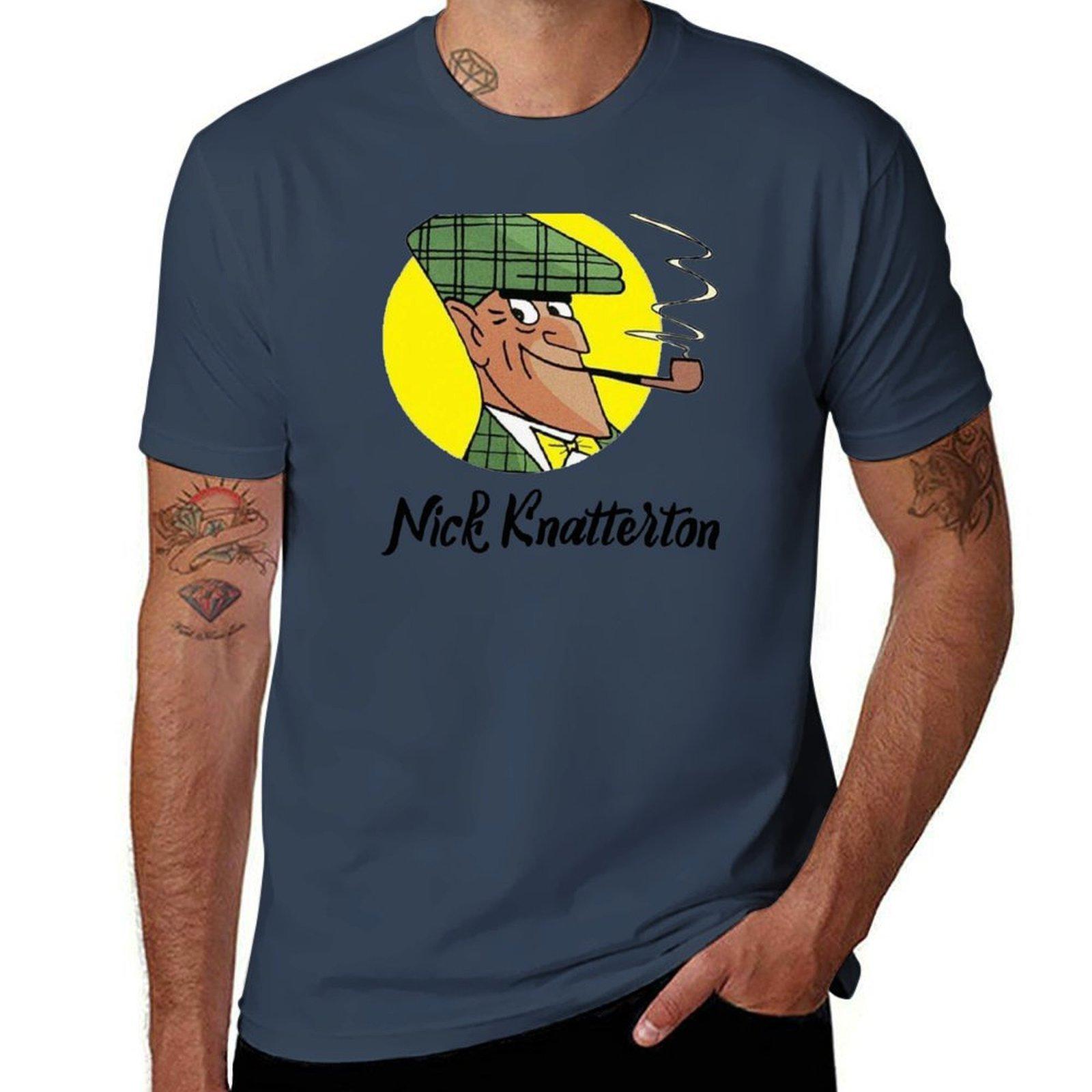 Nick Knatterton Gerunisex Cartoon Movie Tshirt Minimal Art Print Tshirt S