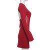 Autumn Women's Fashion Sexy Backless Long Sleeve High Waist Slim-fit Cover Buttock Dress