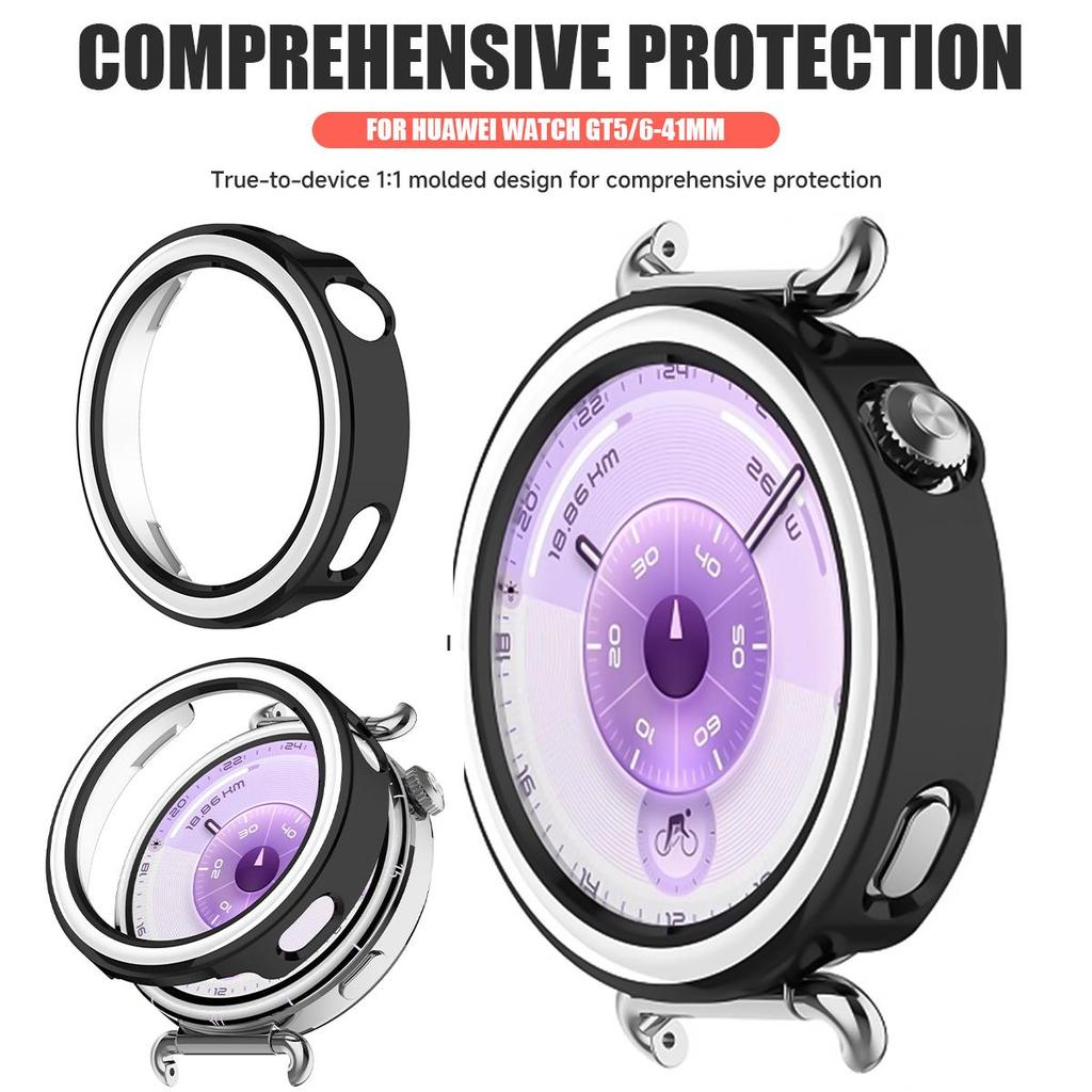 Protective Cover Case  For Huawei Watch GT6 41MM/GT5 41MM SmartWatch Hard PC Frame Cases Shell Accessories