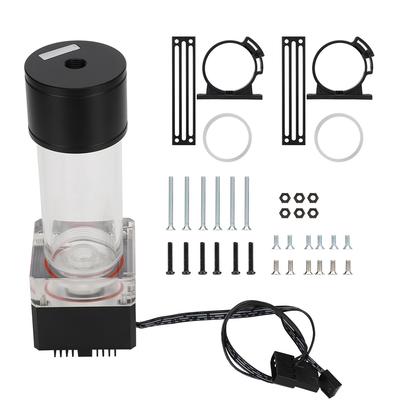 PUB FS6MA-19 Integrated Computer Water Cooling Pump Tank Set with Multiple Protections(Black )