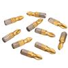 10pcs PH2 Screwdriver Bits 25mm 1/4 Inch Shank Titanium Coated Screwdriver Bits Electric Drill Bit for Power Tools
