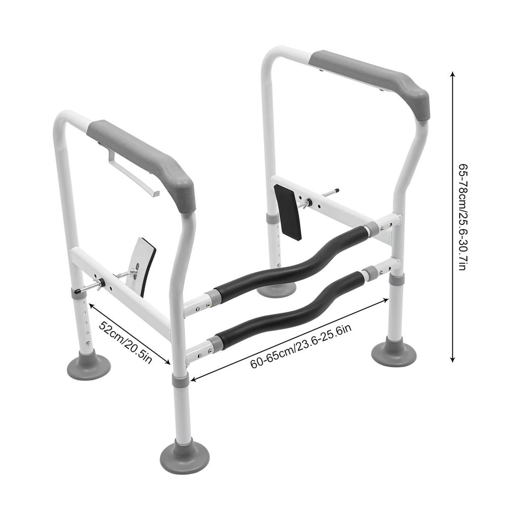 Bathroom Anti-slip Grab Bar Adjustable Toilet Frame Rack Safety Rails Shower Handrail 150kg for seniors, disabilities
