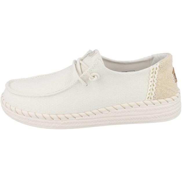 Женская обувь Dude Wendy espadrille woven sneaker бежевые белые